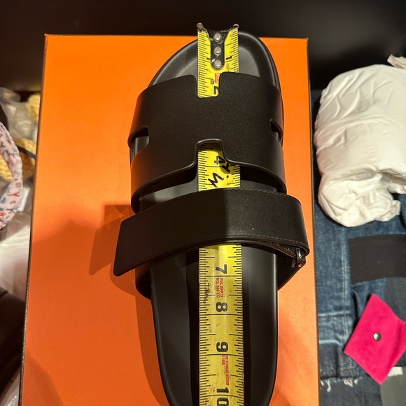 Unisex Hermes Chypre Black Sandals Size EU 43 - Picture 8 of 8